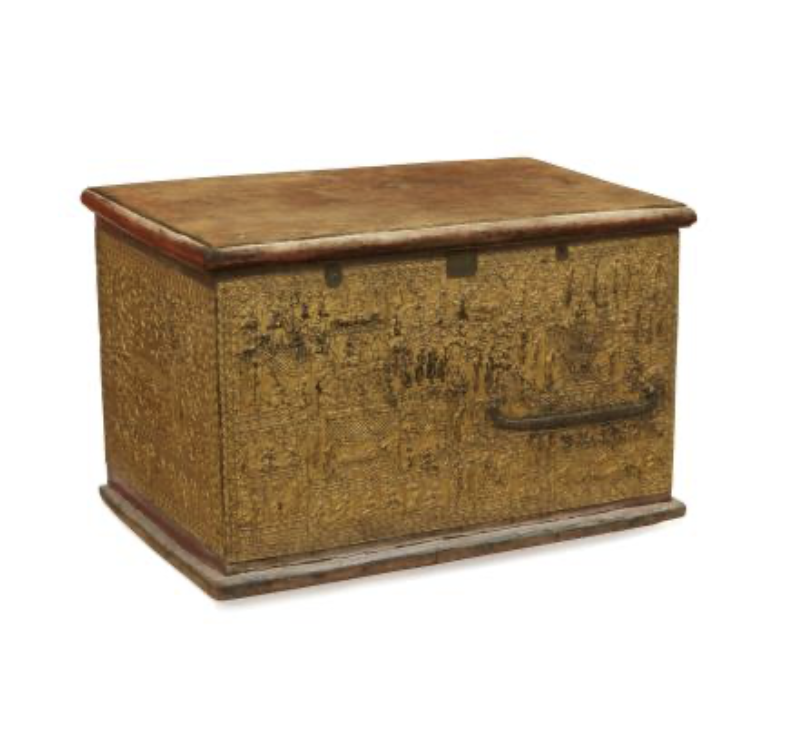 Southeast Asian gilt repousse decorated chest | Cayen Home