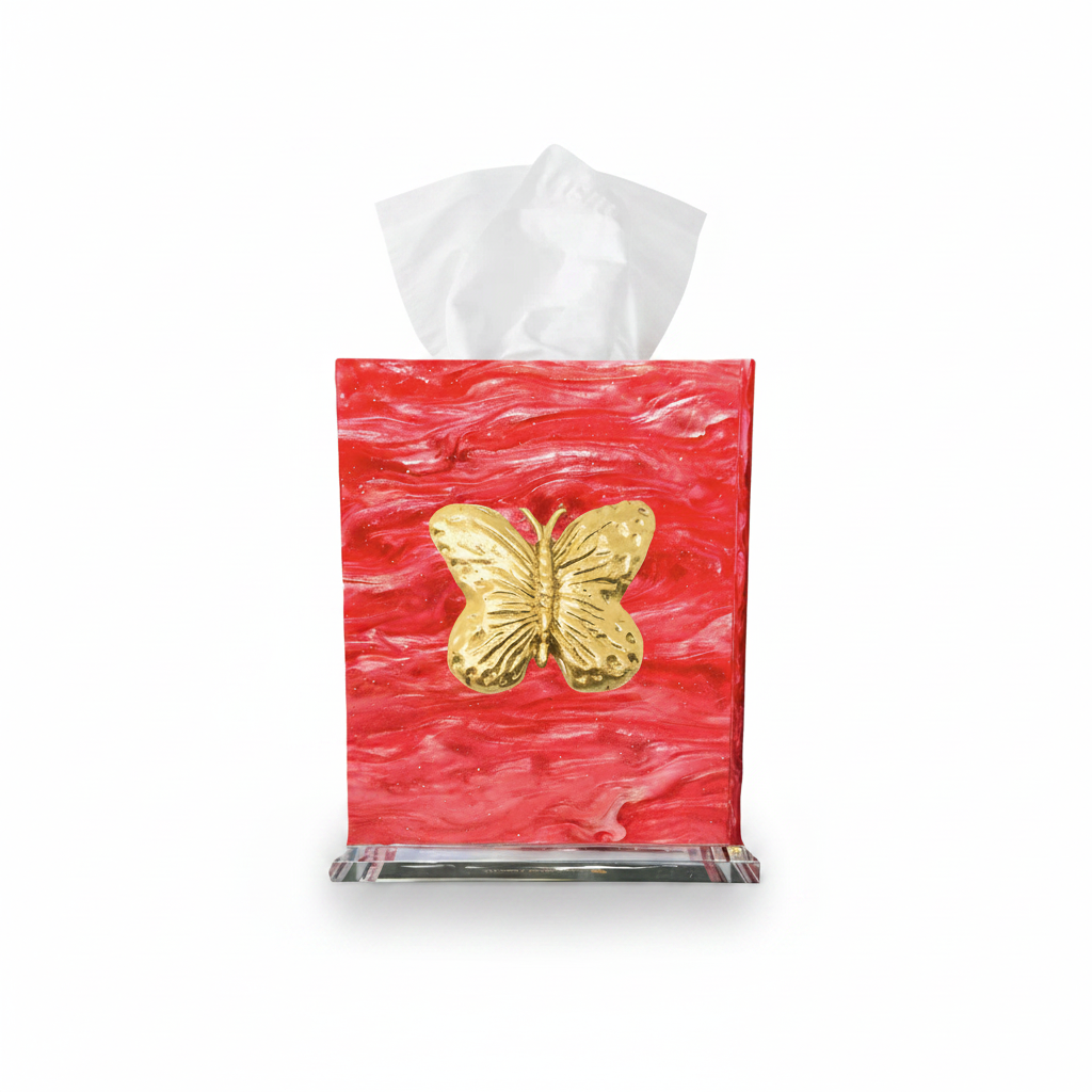 Southern Tribute butterfly boutique tissue box cover | Cayen Home