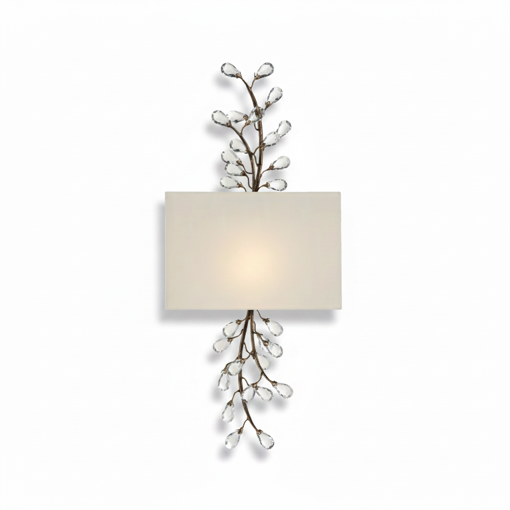 Currey & Co Crystal Bud tall wall sconce | Cayen Home