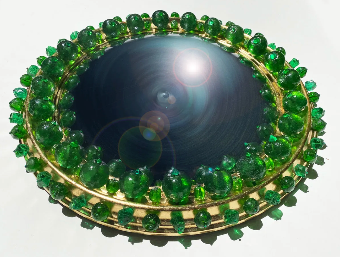 Mark Evans Muso emerald convex mirror, view 2 | Cayen Home