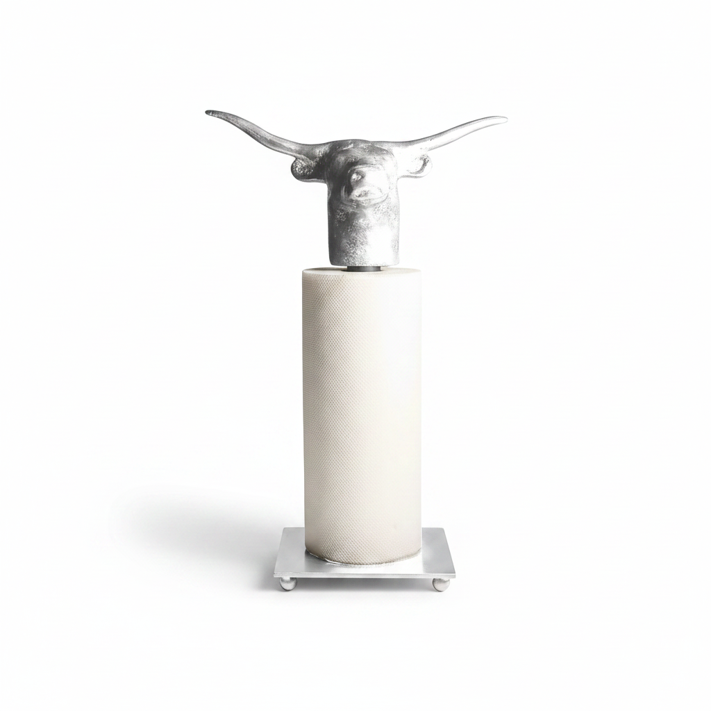 Jan Barboglio Jefe paper towel holder, nickel | Cayen Home