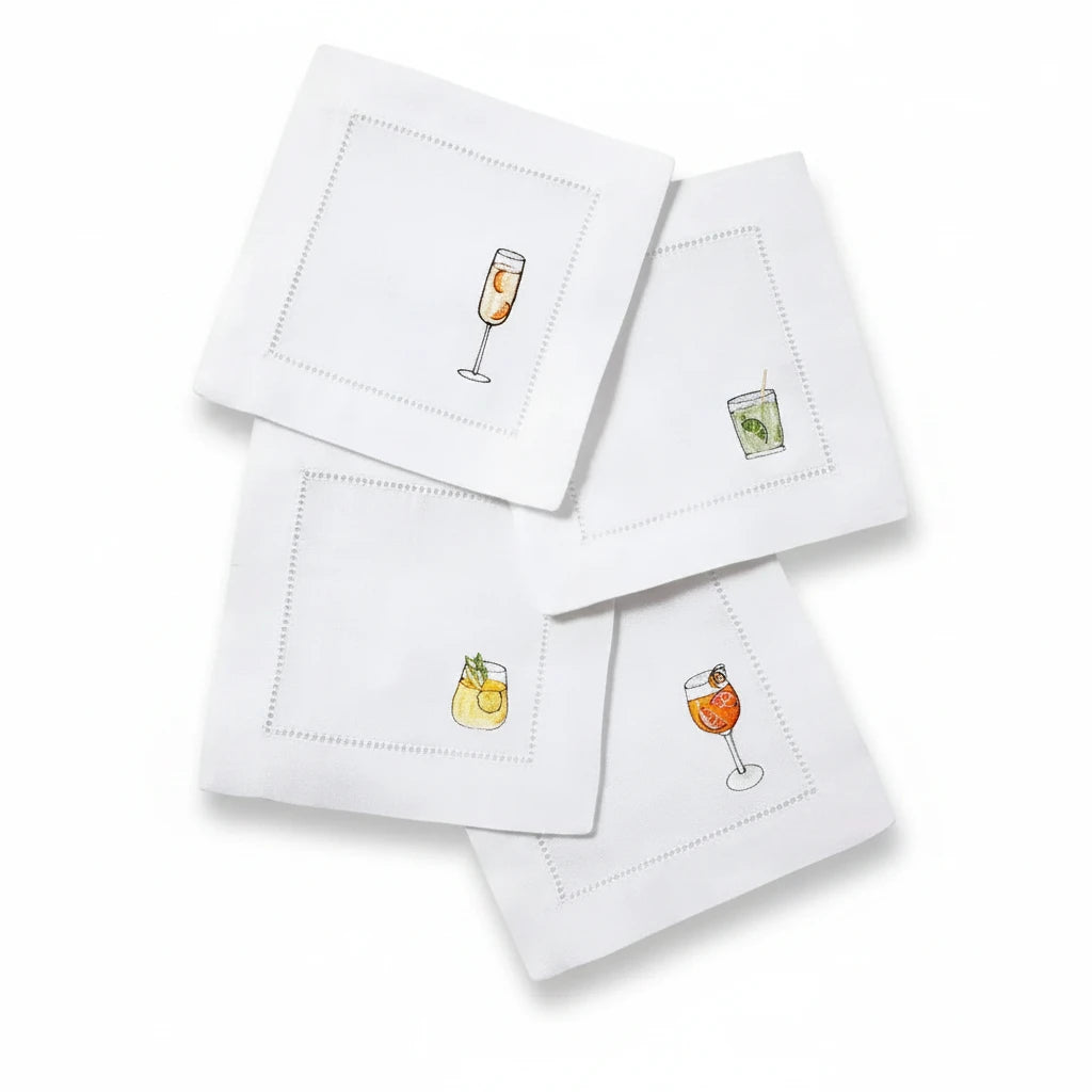 Sferra Aperitivo cocktail napkins, set of 4 | Cayen Home