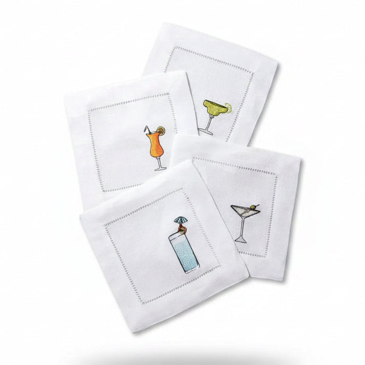 Sferra Bevande cocktail napkins, set of 4 | Cayen Home