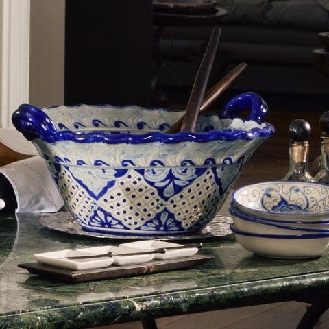 Jan Barboglio Tres Servidor with 3 ceramic trays, view 3 | Cayen Home