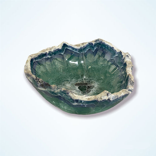 Fluorite bowl, 4.25 x 10.5 x 9.5 inch, C | Cayen Home