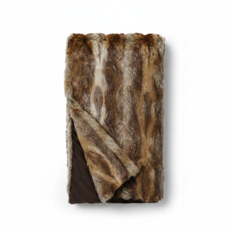 Fisher faux fur throw, 60x72 | Cayen Home