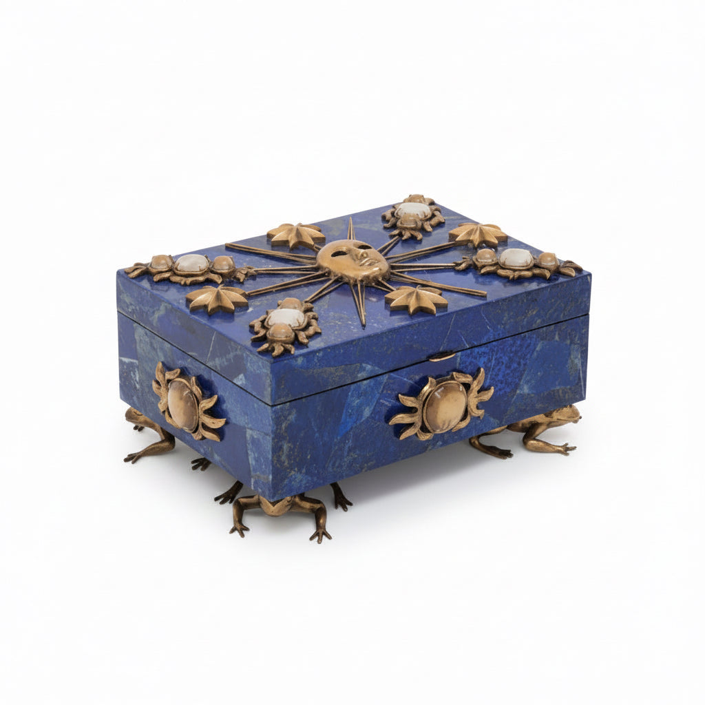 Maitland-Smith Roi Soleil jeweled box, view 5 | Cayen Home