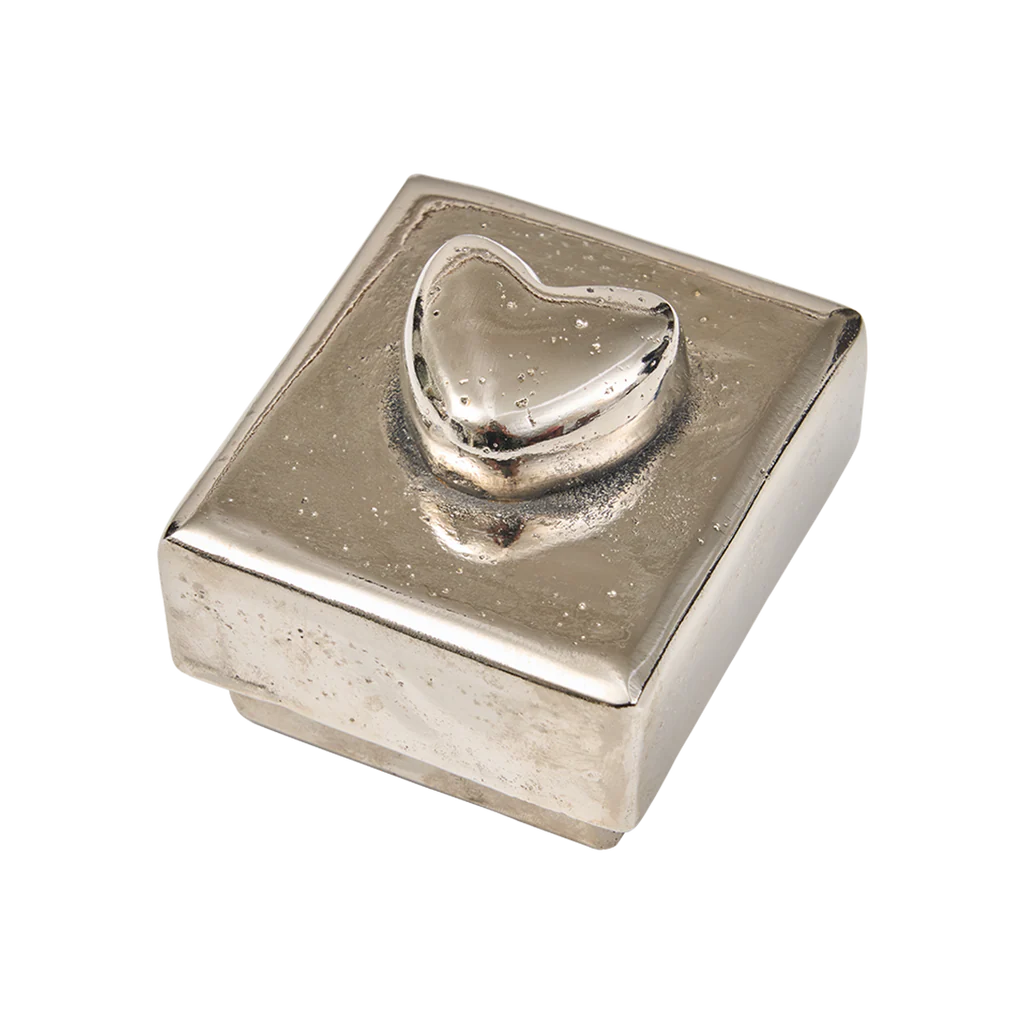 Jan Barboglio El Corazon box, nickel | Cayen Home