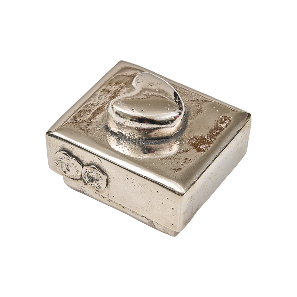 Jan Barboglio El Corazon box, nickel, view 2 | Cayen Home