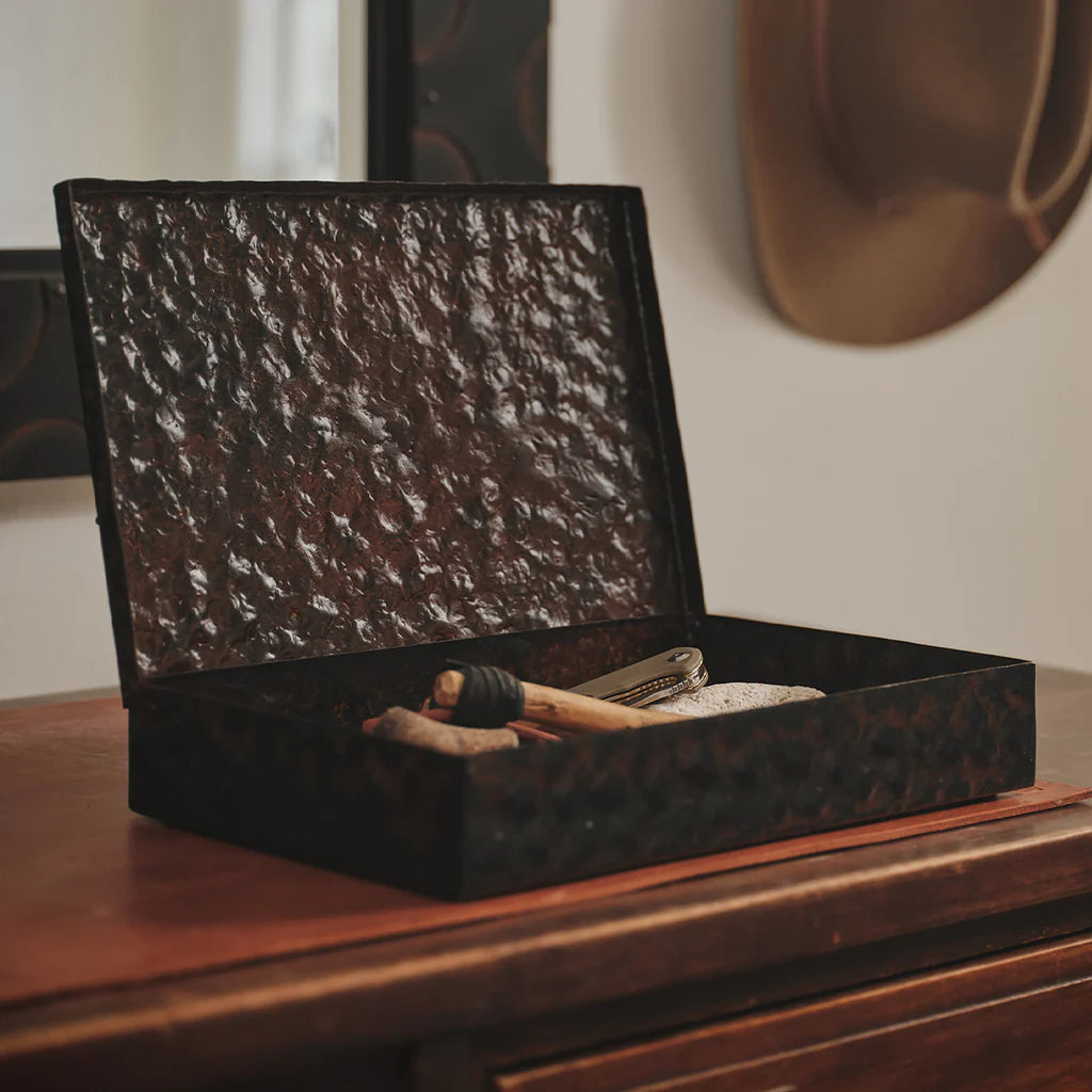 Jan Barboglio Cuerno Largo box with leather insert, view 3 | Cayen Home