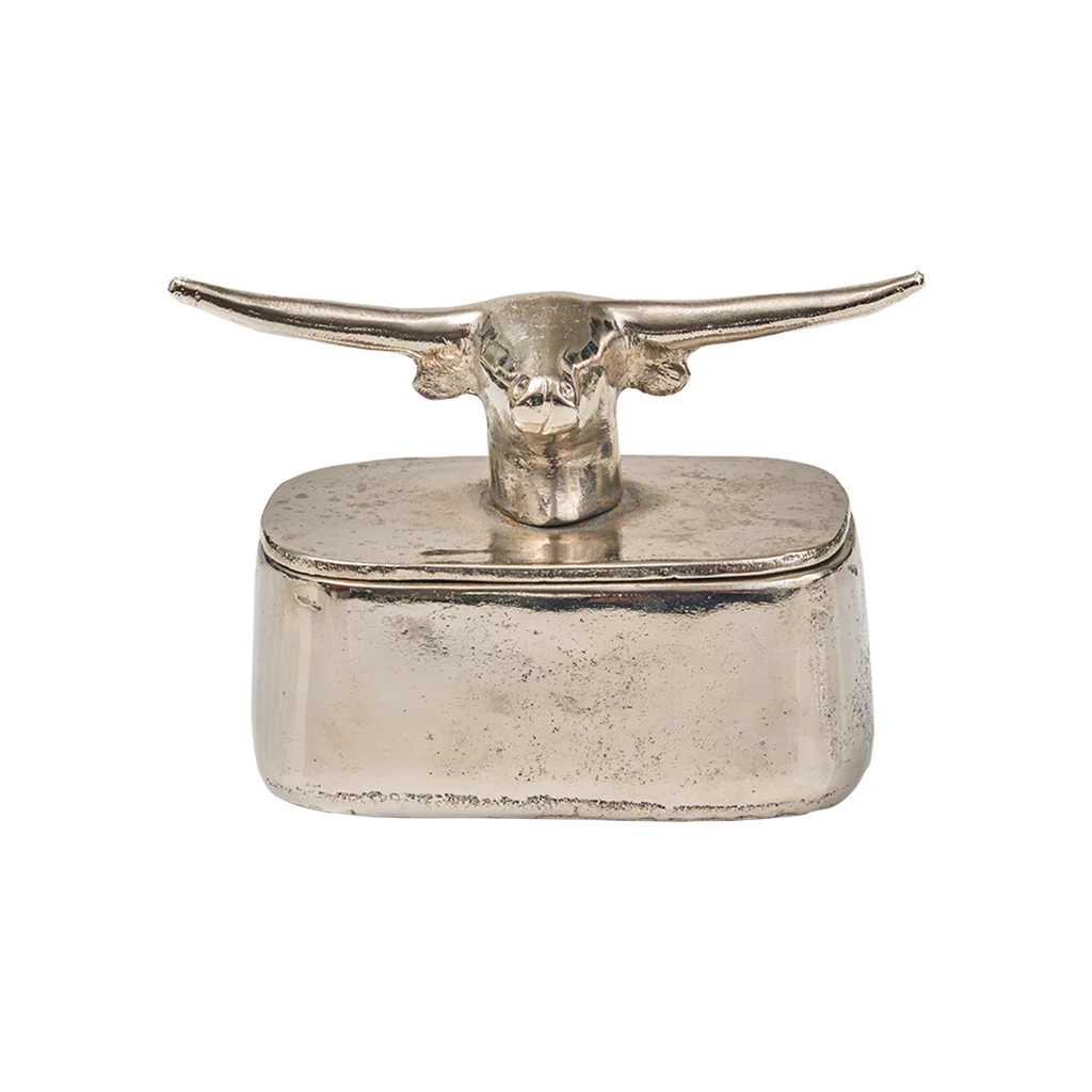 Jan Barboglio Premio Toro box, nickel | Cayen Home