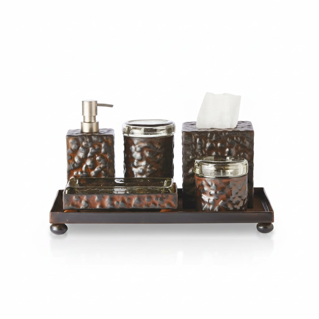 Jan Barboglio iron tissue box cover, view 2 | Cayen Home