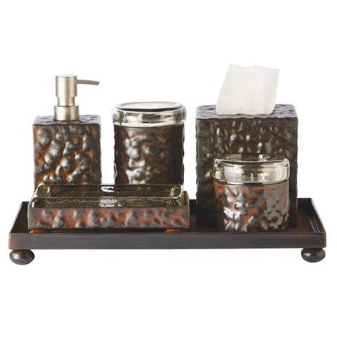Jan Barboglio iron tissue box cover, view 2 | Cayen Home