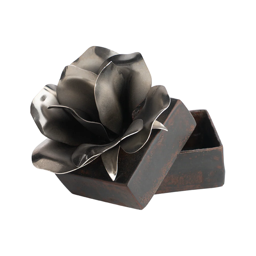 Jan Barboglio Rosa box, nickel, view 2 | Cayen Home