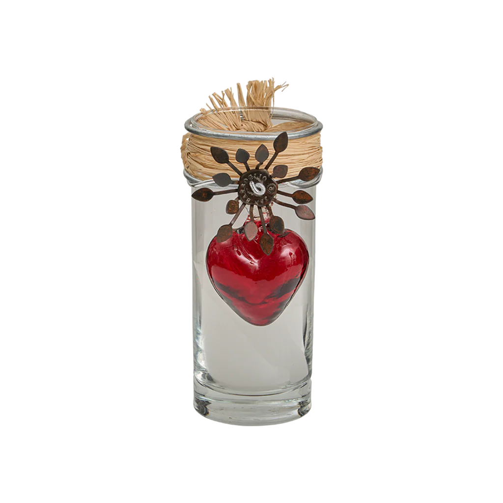 Jan Barboglio Adelita candle with red sacred heart | Cayen Home