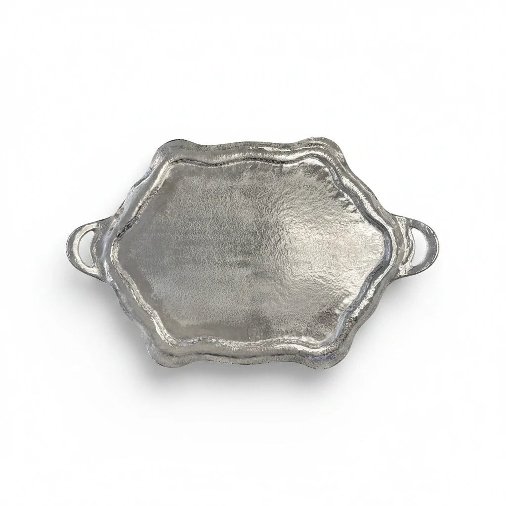Jan Barboglio Maximillian nickel tray | Cayen Home
