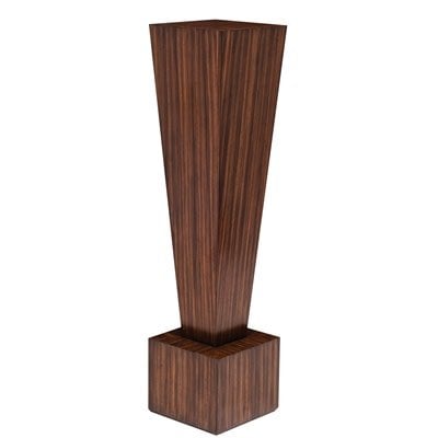 Maitland-Smith Phinthly zebrano pedestal, toffee finish | Cayen Home