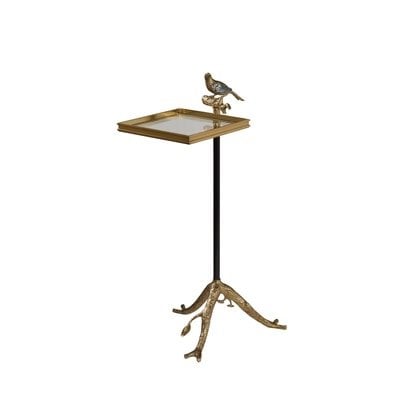 Maitland-Smith bird accent table with shell inlay | Cayen Home