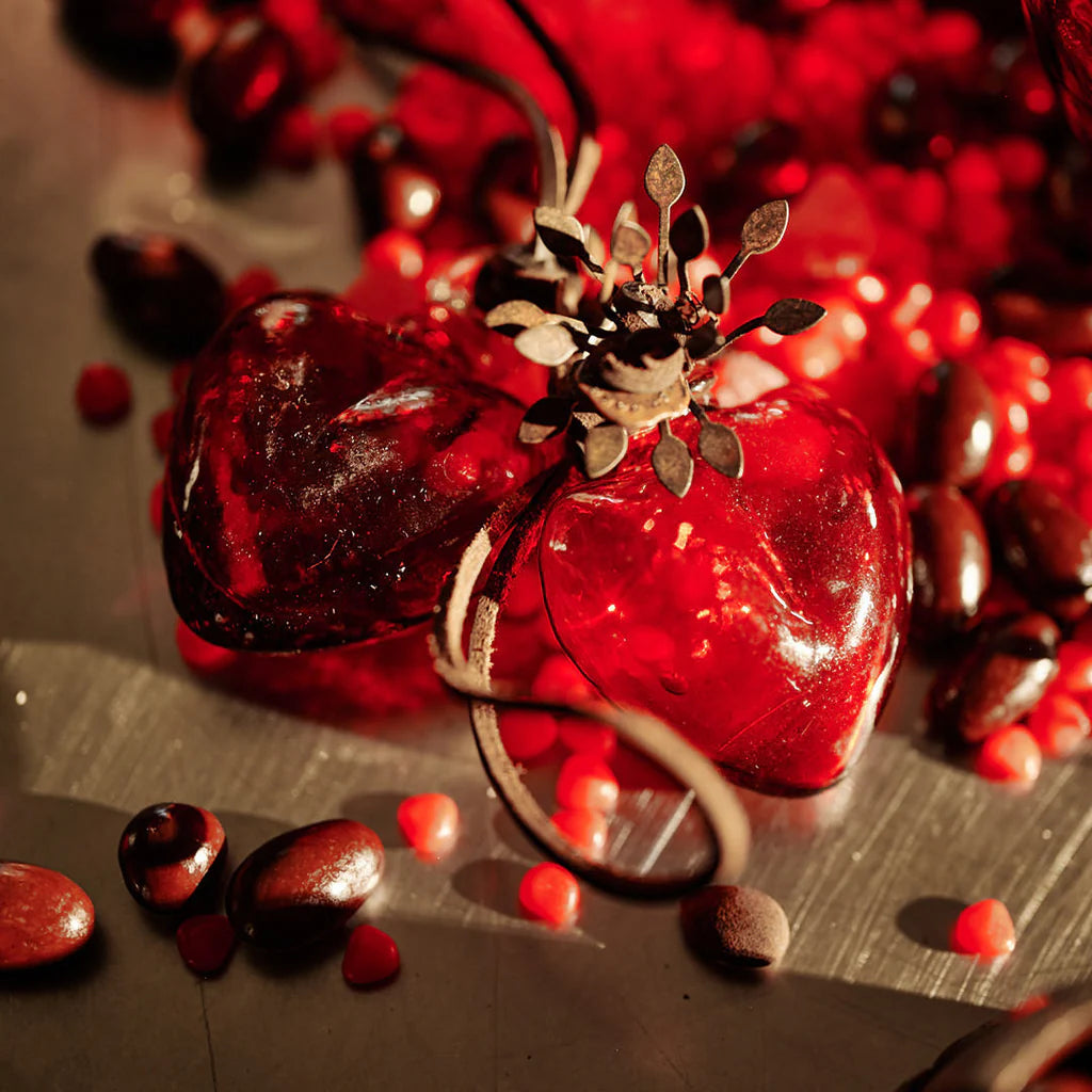 Jan Barboglio Adelita red heartblessing, view 3 | Cayen Home