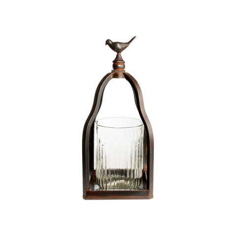 Jan Barboglio — Mirador Lantern W/Glass Hurricane
