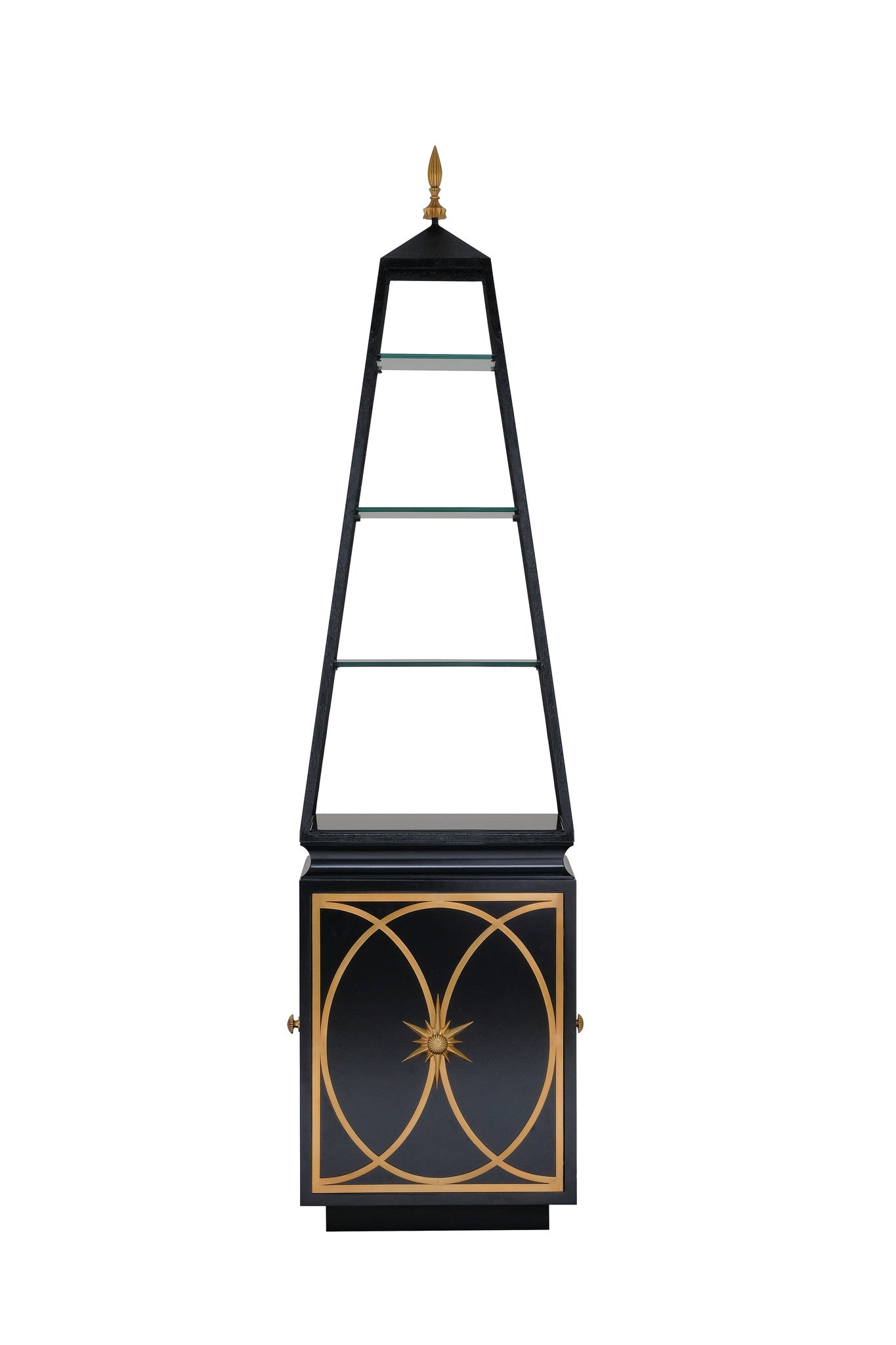 Maitland-Smith Cleopatra's Needle etagere, view 3 | Cayen Home