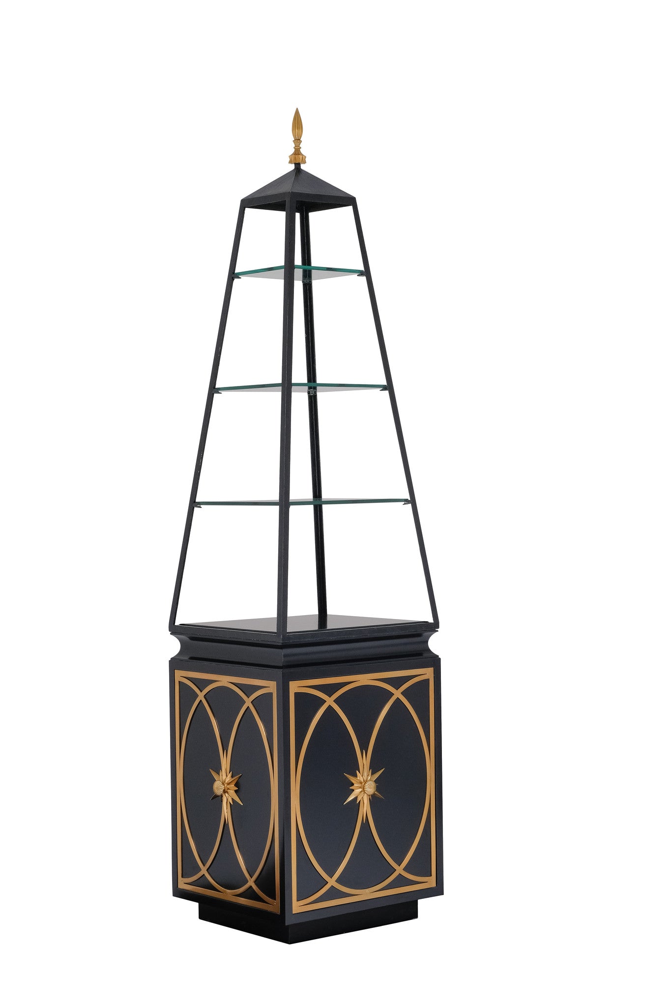 Maitland-Smith Cleopatra's Needle etagere, view 5 | Cayen Home