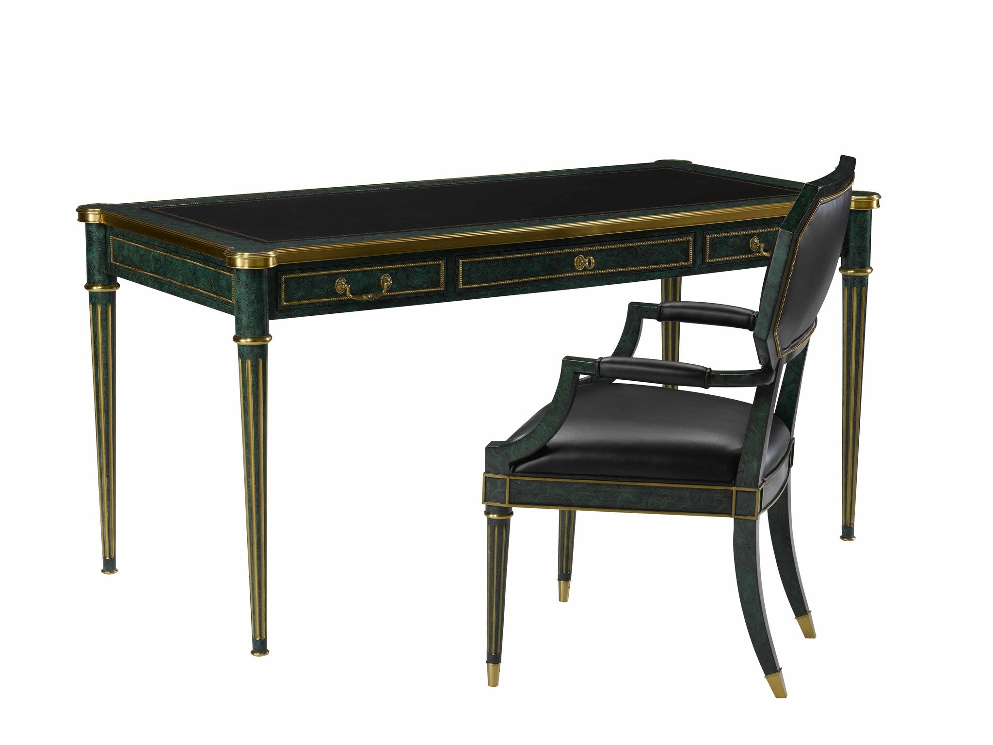 Maitland-Smith Malaquita desk, view 4 | Cayen Home
