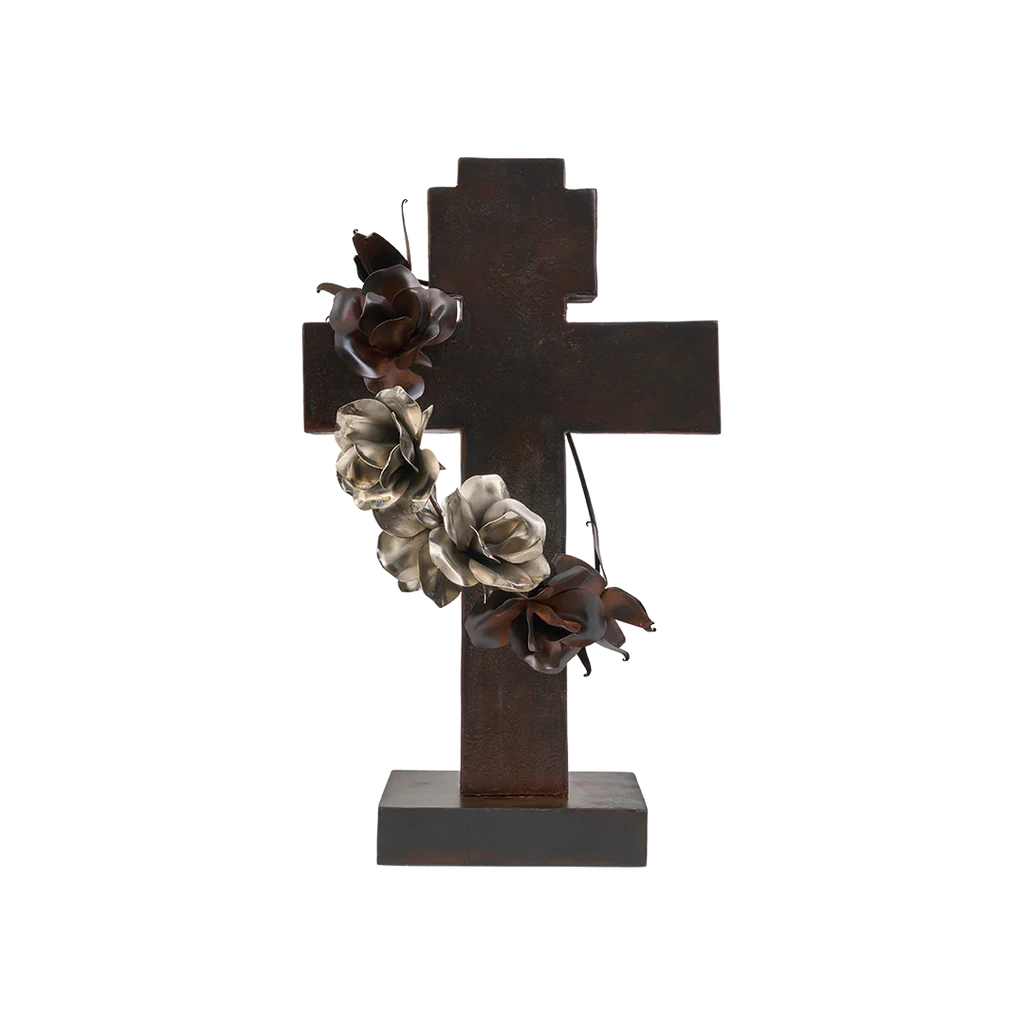 Jan Barboglio Cruz de Rosas with flower wreath | Cayen Home