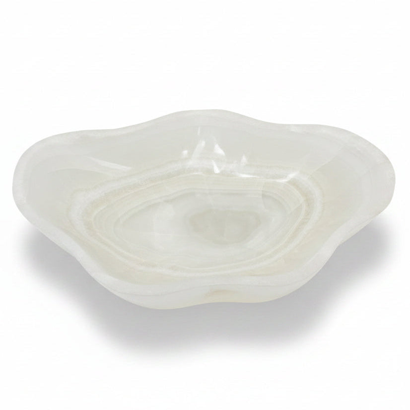 White aragonite bowl | Cayen Home