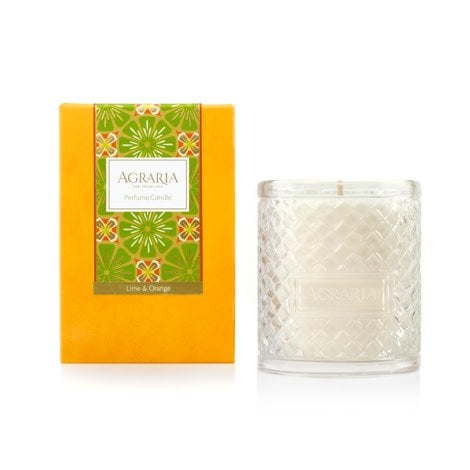 Agraria Lime and Orange Blossom crystal candle, 7oz | Cayen Home