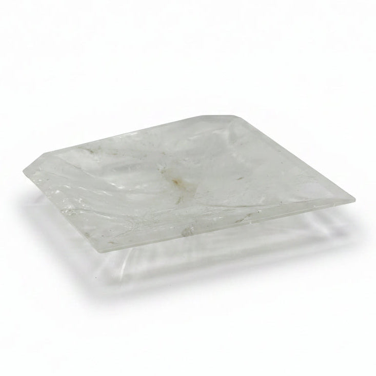 Rock crystal hexagon angular bowl tray | Cayen Home
