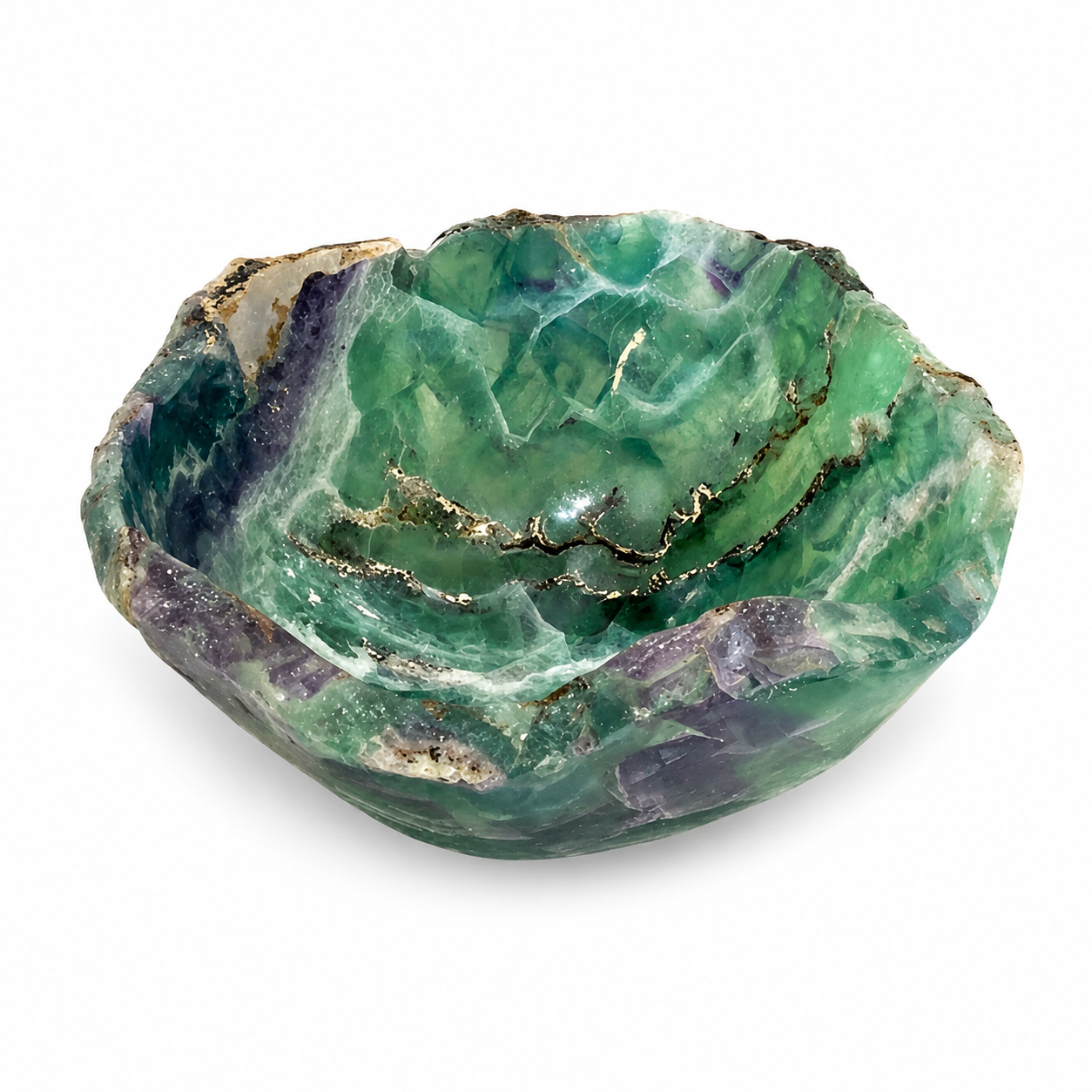 Fluorite Bowl 4 x 8 1/4 x 9" E
