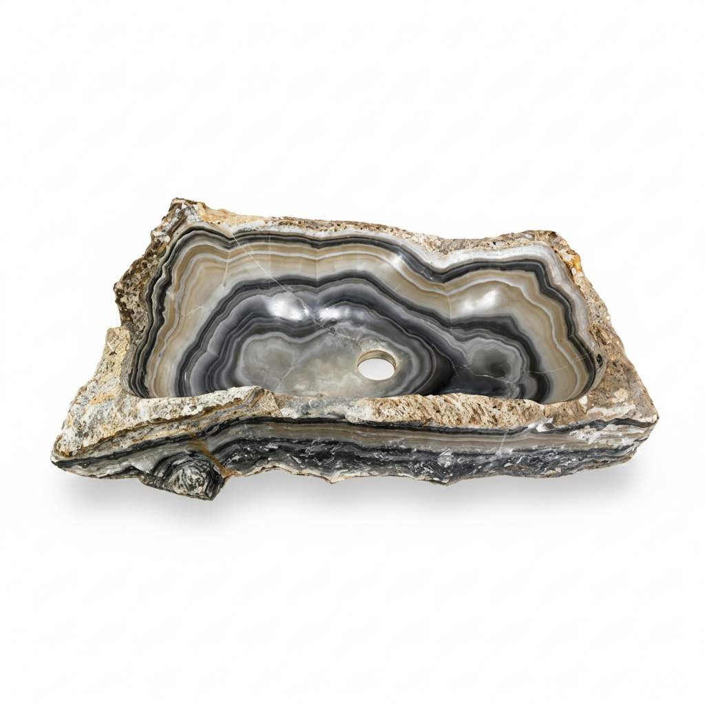Gray Onyx Irregular Sink 60x28x14
