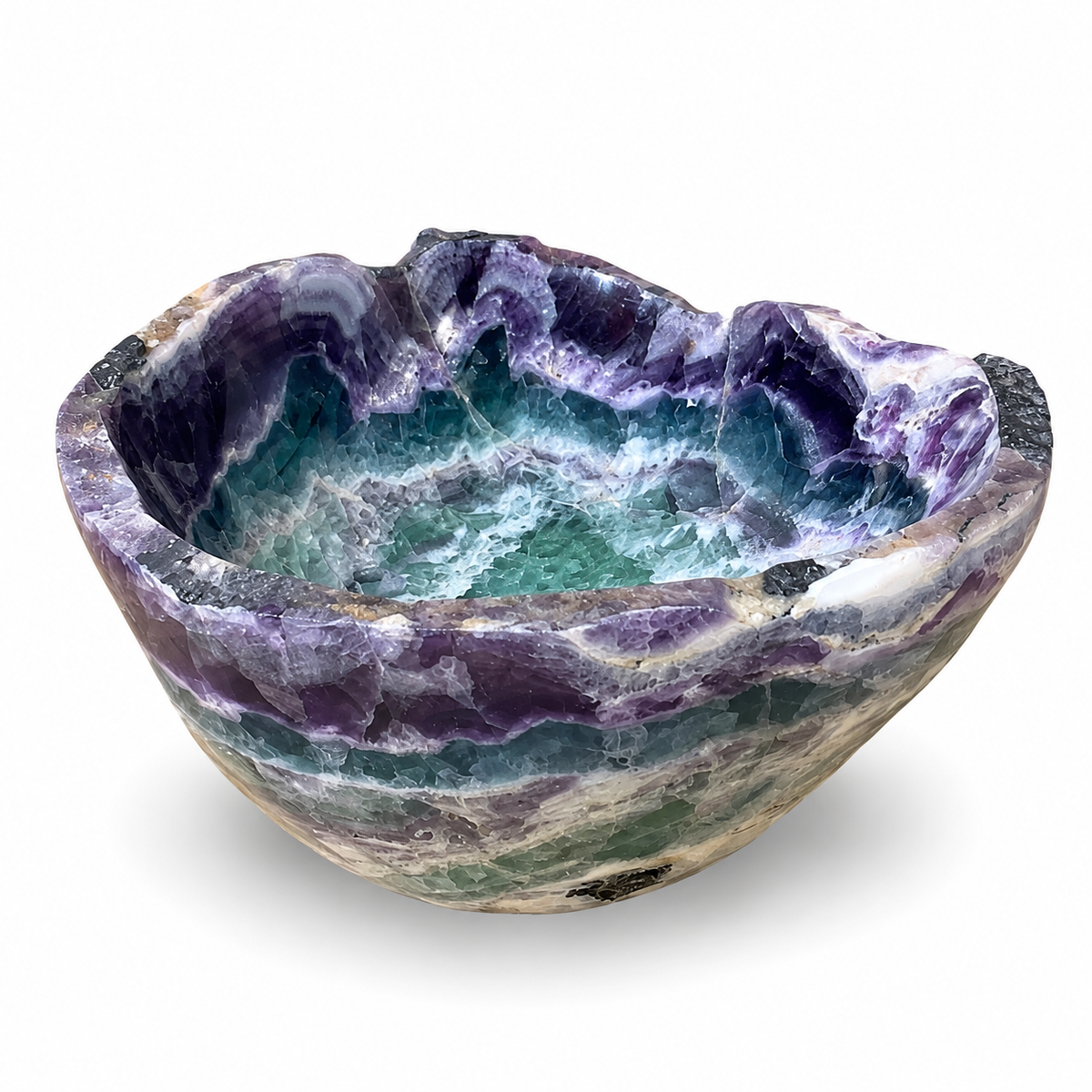 Fluorite Bowl 18x17x9