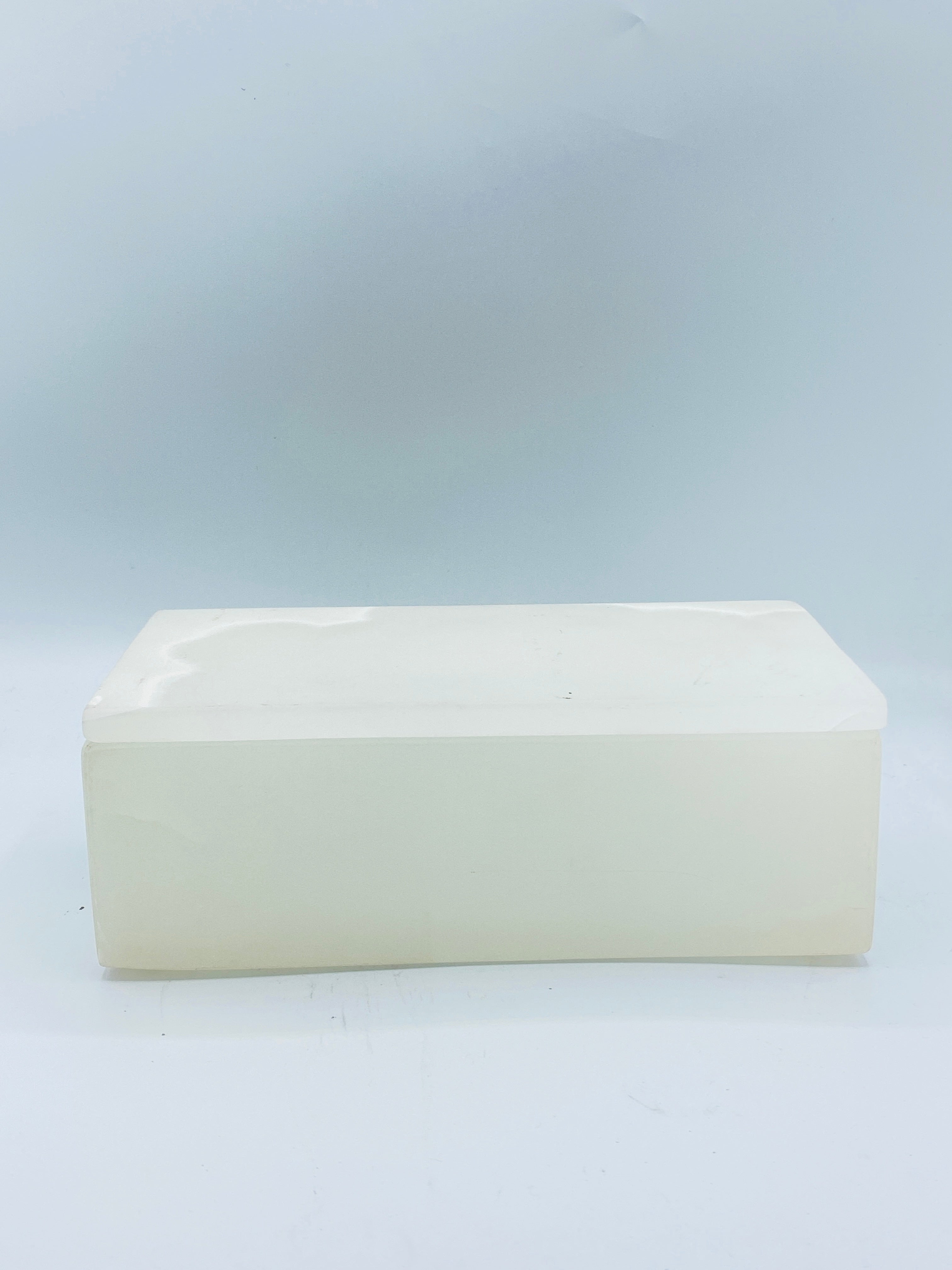 White Onyx Jewelry Box, Rectangular
