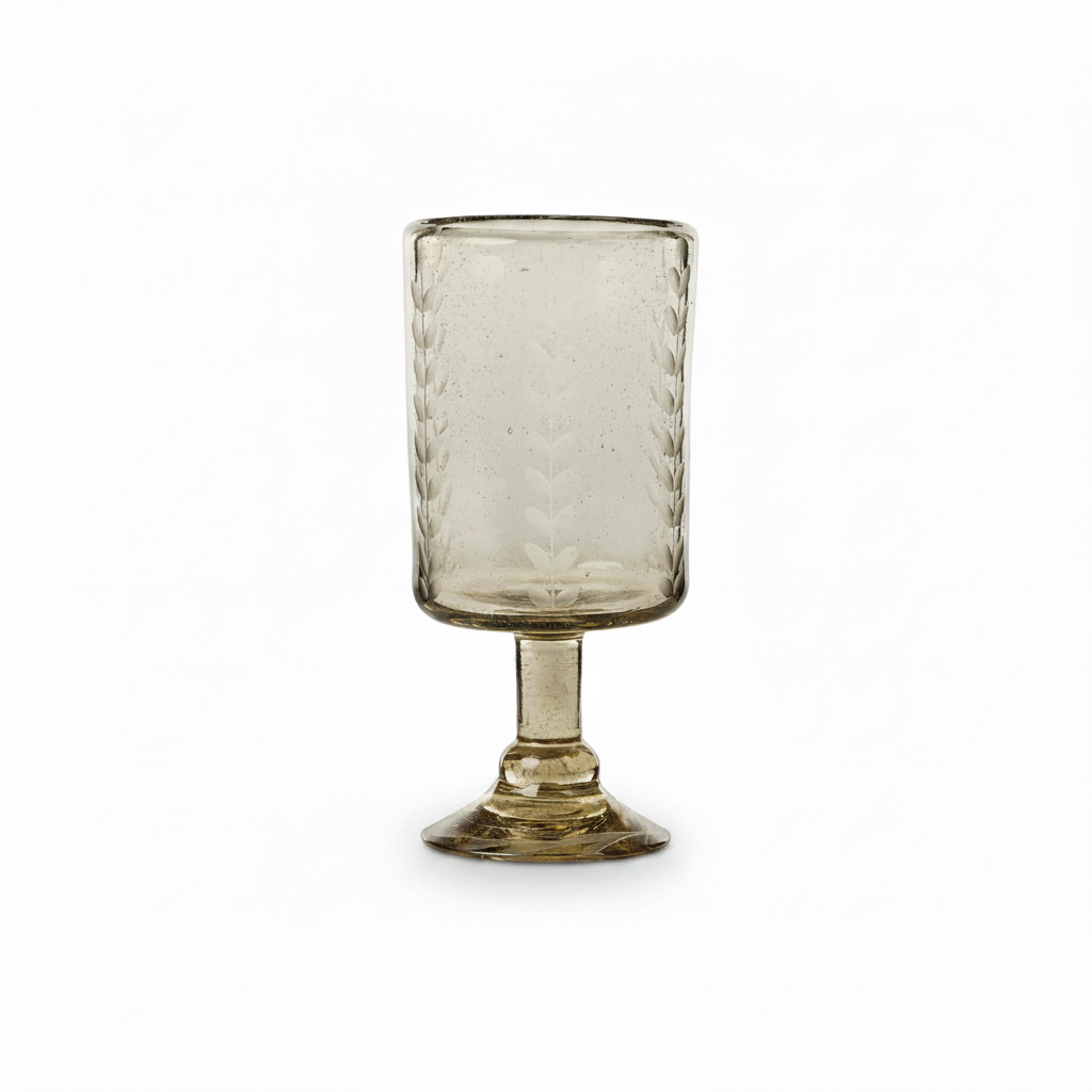 Jan Barboglio Vidrio d'Laurel etched stemware | Cayen Home