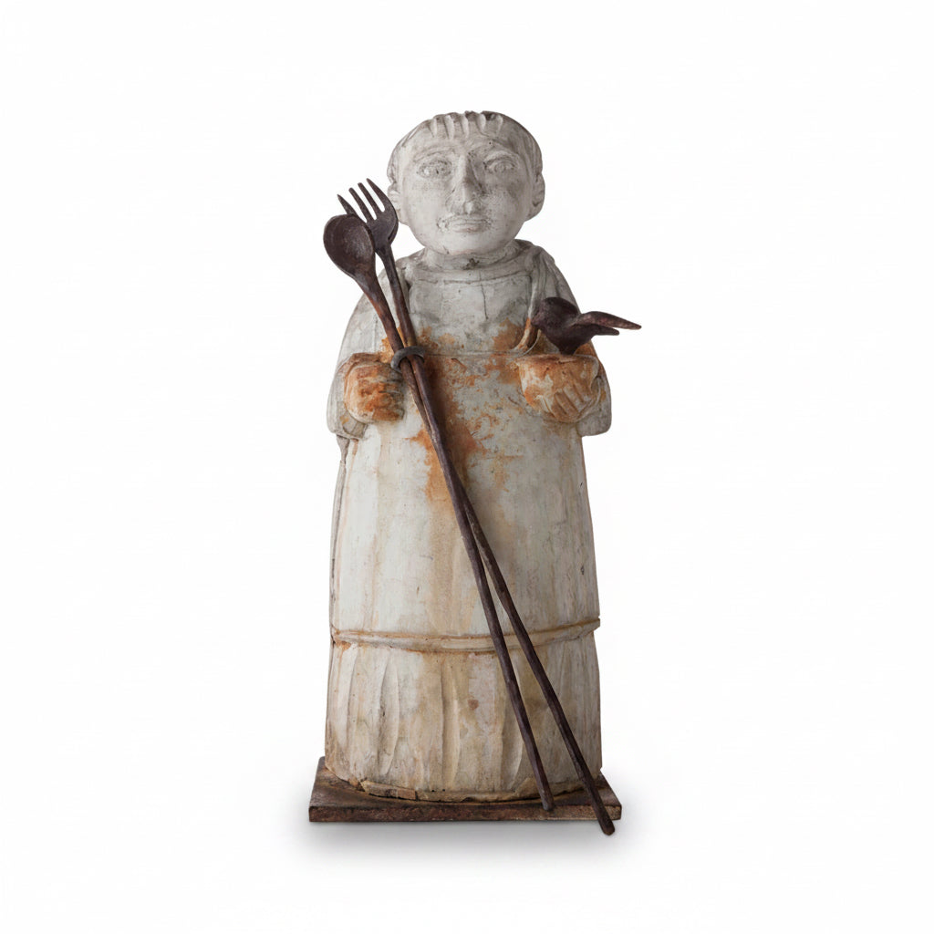 Jan Barboglio San Pasqual statue, patron of chefs and cooks | Cayen Home