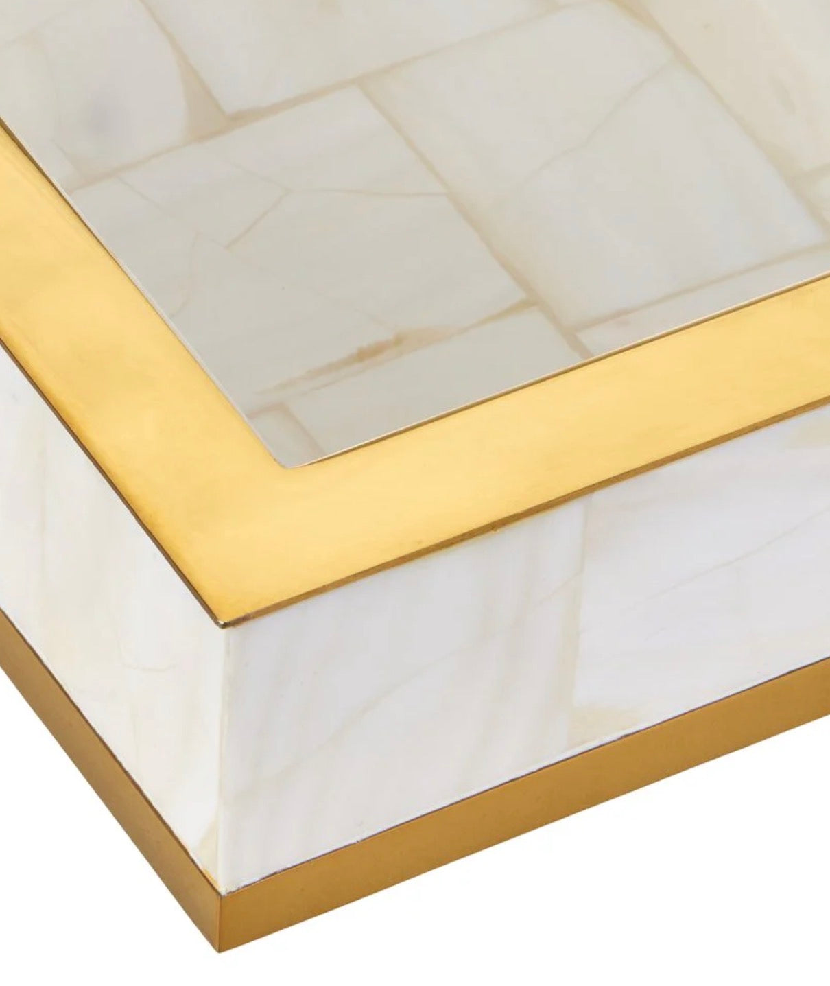 Currey & Co Casey mother of pearl large tray, view 2 | Cayen Home