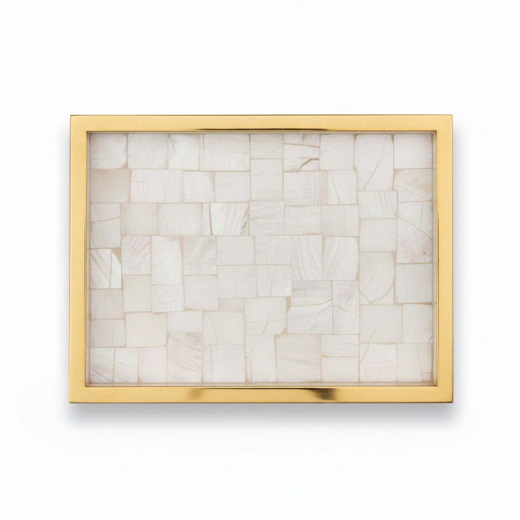 Currey & Co Casey mother of pearl small tray | Cayen Home