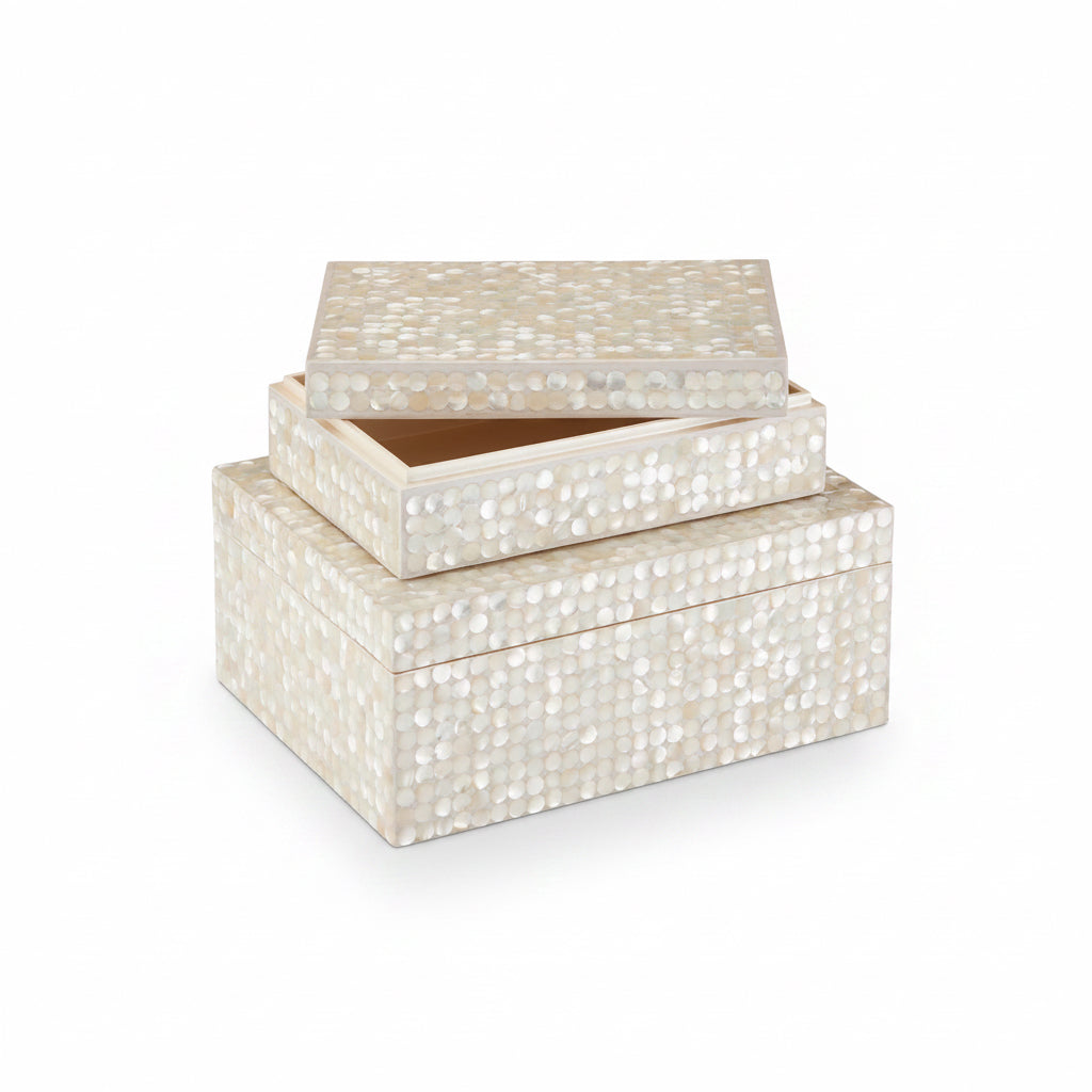Currey & Co Gerri dot box, large, view 2 | Cayen Home