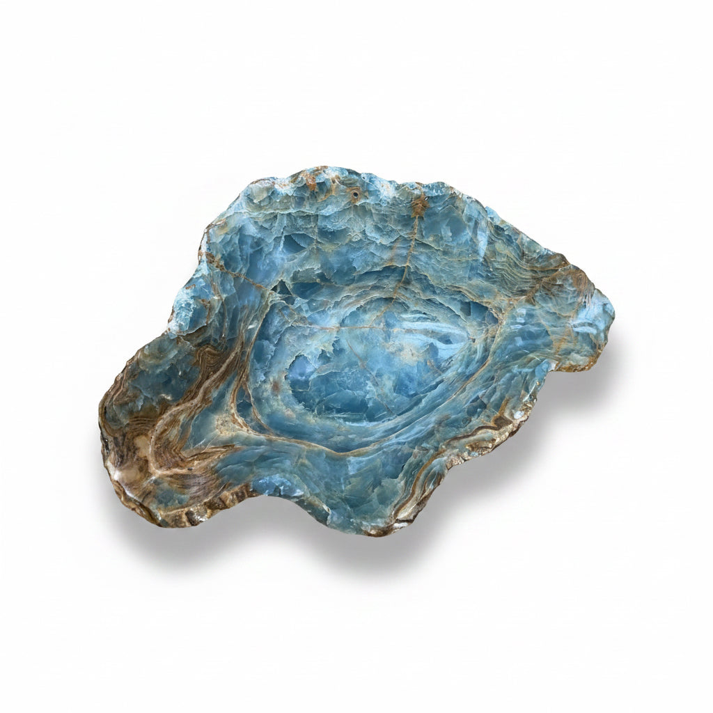 Extra Blue Onyx Bowl 50x36x14cm