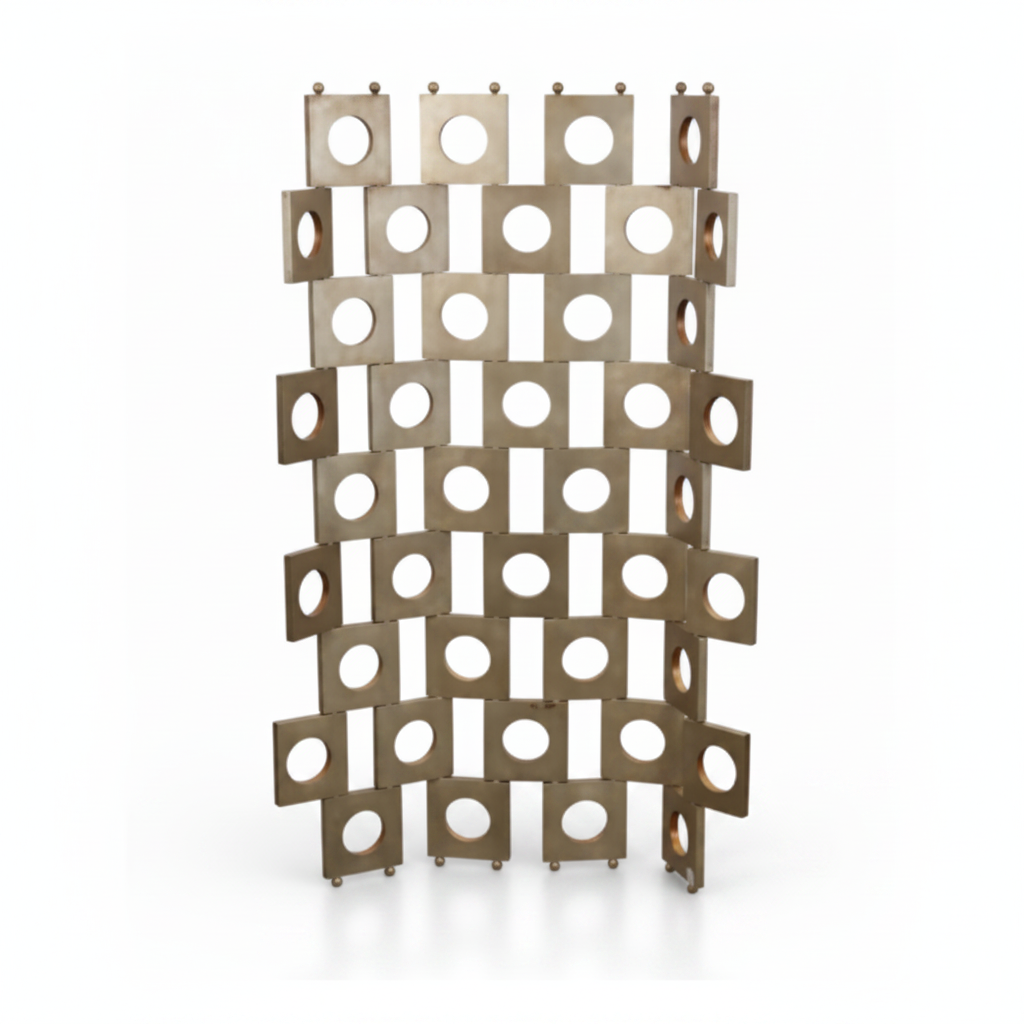 Modernist parcel-gilt adjustable room divider, mid-20th century | Cayen Home