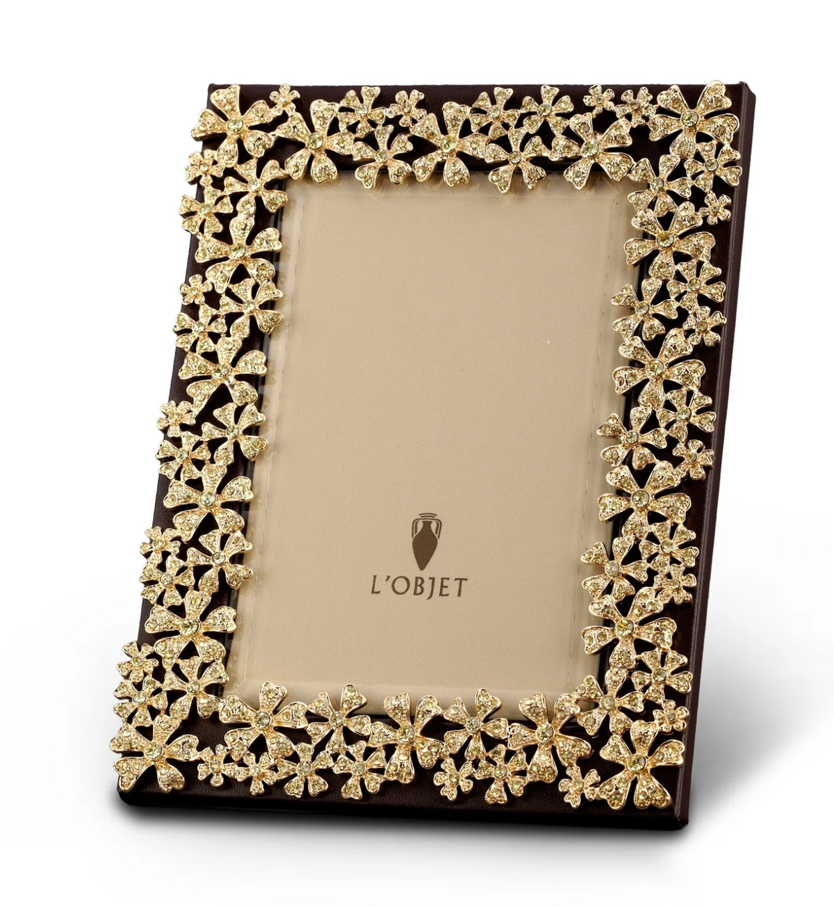 Garland Frame Gold  + Yellow Crystals 5x7 (Medium)