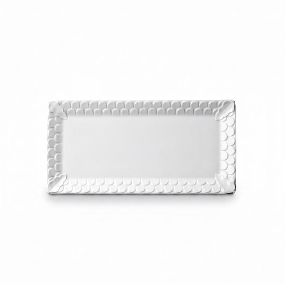 L'Objet Aegean rectangular platter, white | Cayen Home