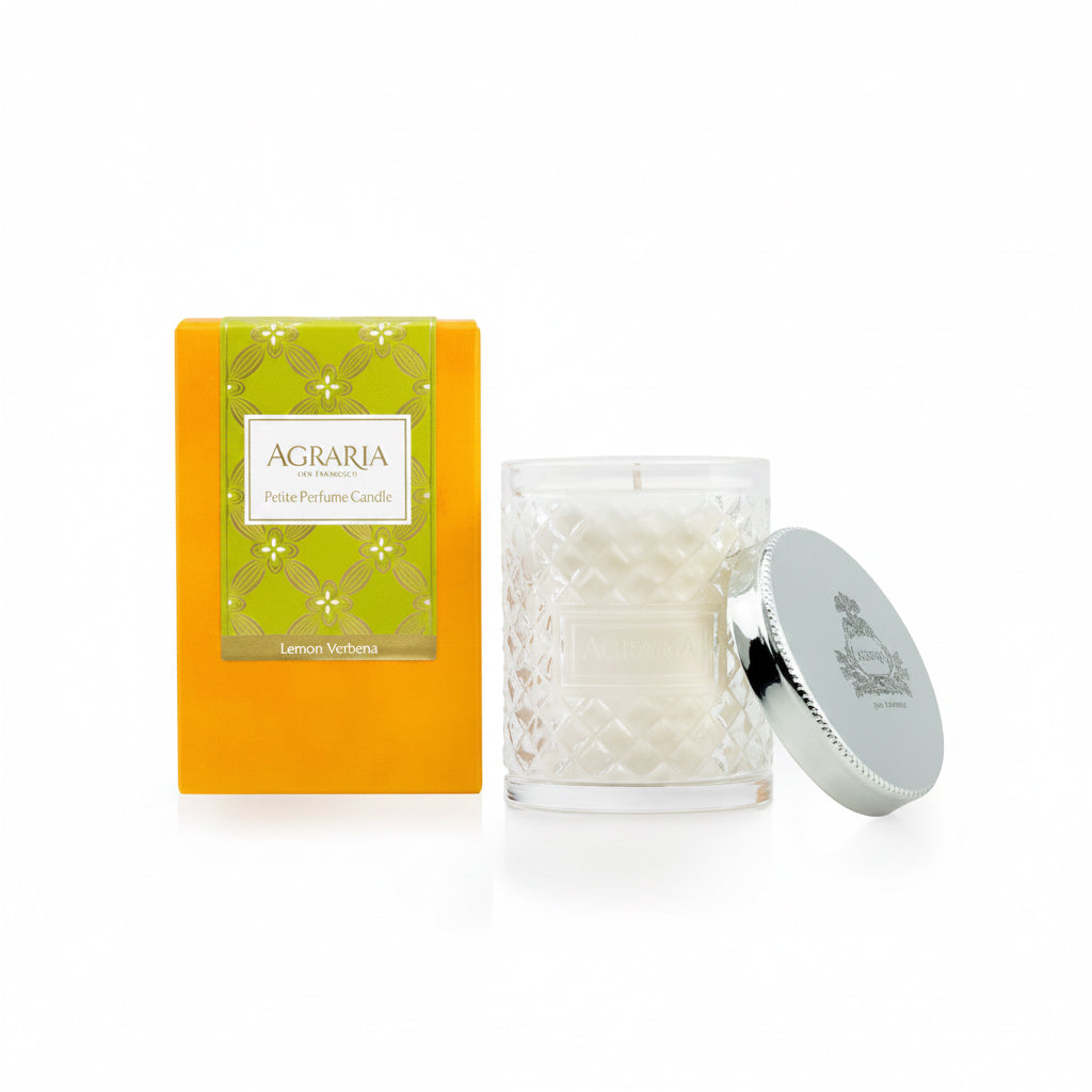Agraria Lemon Verbena crystal candle, petite 3.4oz | Cayen Home