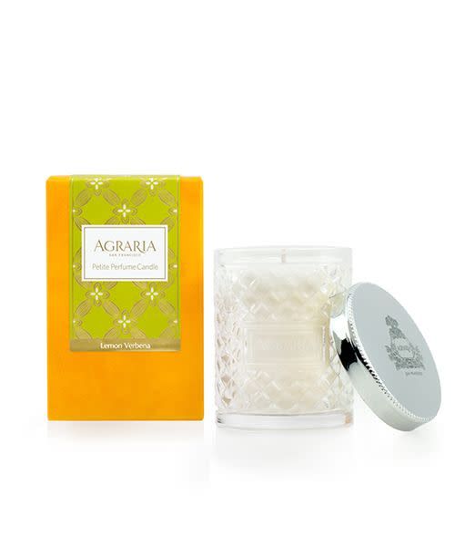 Agraria Lemon Verbena crystal candle, petite 3.4oz | Cayen Home