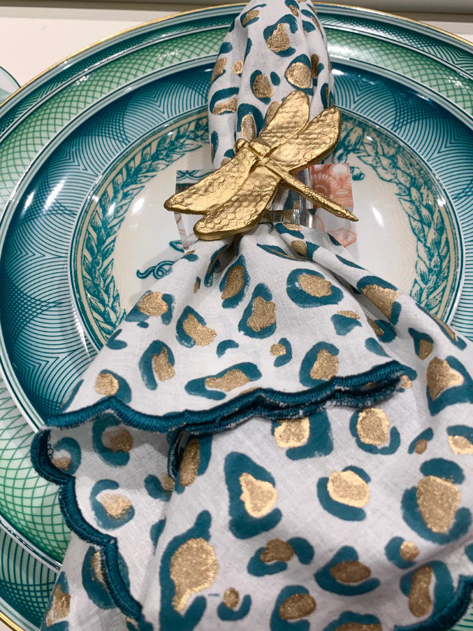 Southern Tribute dragonfly napkin rings, set of 4, view 3 | Cayen Home