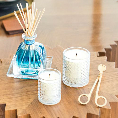 Agraria Mediterranean Jasmine crystal candle, 7oz, view 2 | Cayen Home