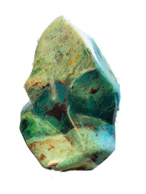 Chrysocolla free-cut sculpture | Cayen Home