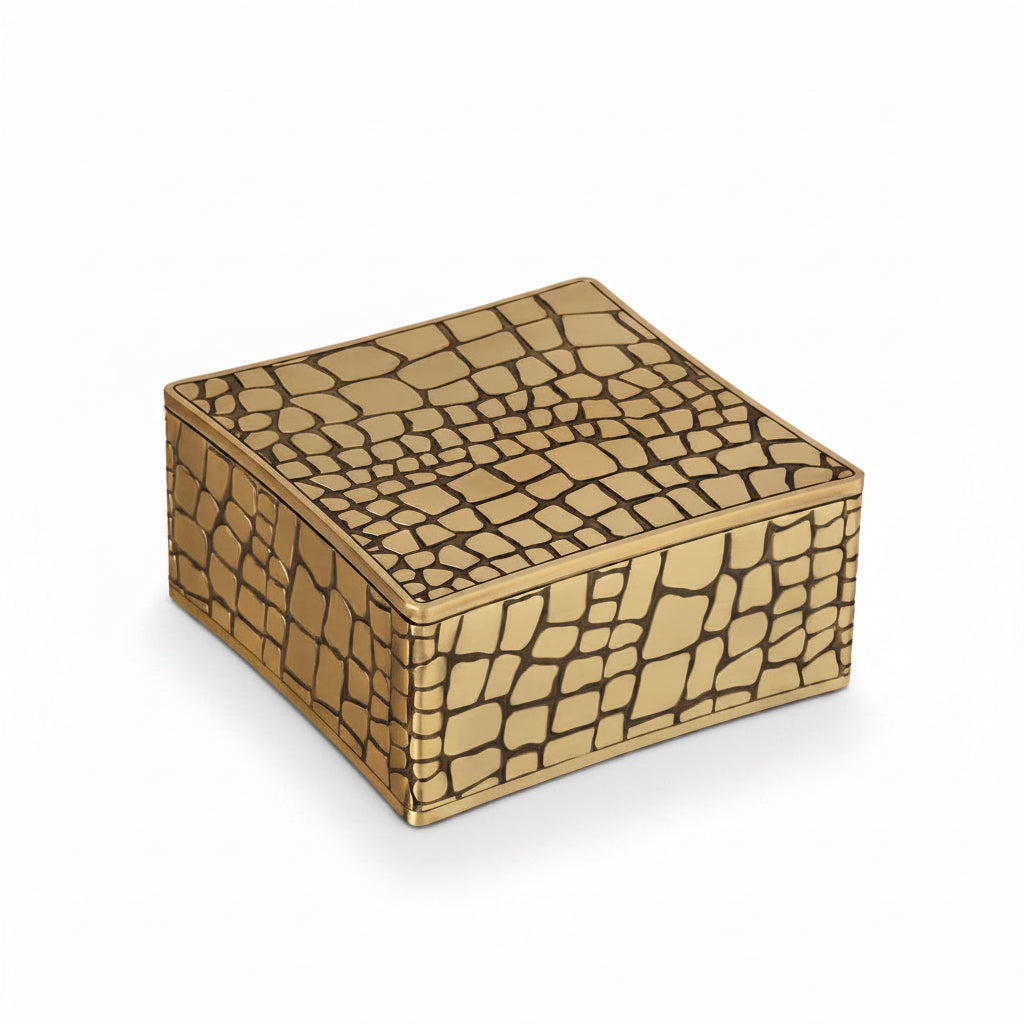 L'Objet crocodile square box | Cayen Home